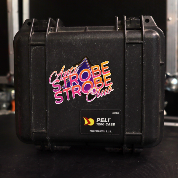 Anti Strobe Club Retro Style Sticker
