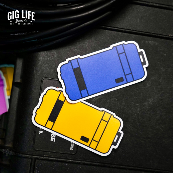 Blue Yellow Mini Peli Sticker