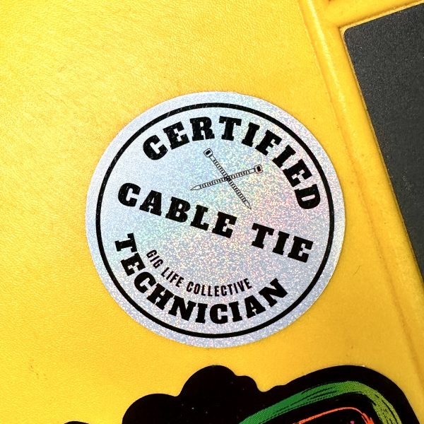 Rainbow Cable Tie Tech Sticker