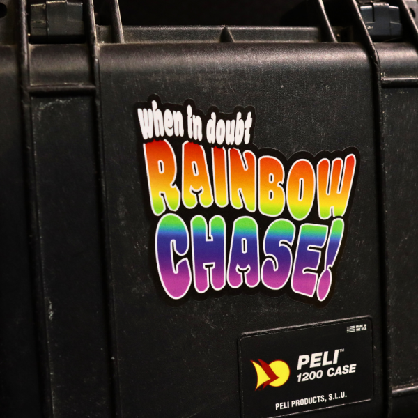 XL Rainbow Chase Sticker