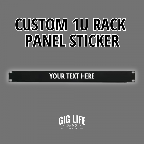 Custom Personalised 1U Rack Sticker