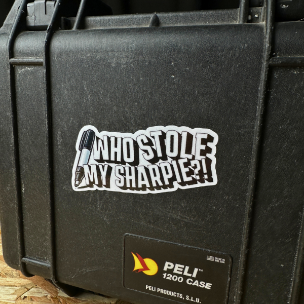 Who stole my sharpie sticker