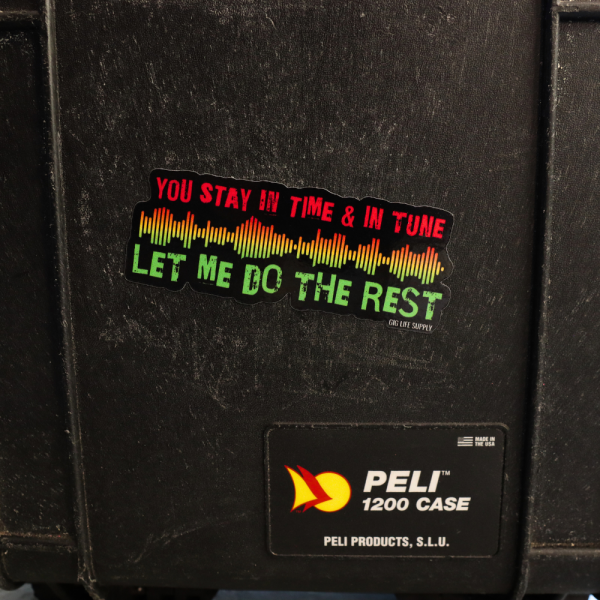 Stay in Time and in Tune Sticker 1