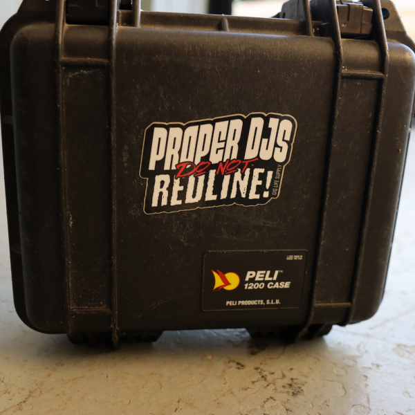 Real DJs dont redline sticker 1