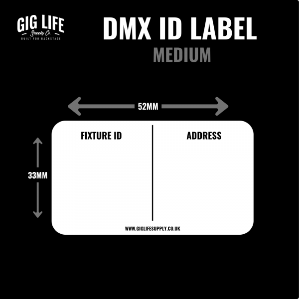 DMX ID Label Medium