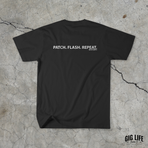 Patch Flash Repeat Back T Shirt