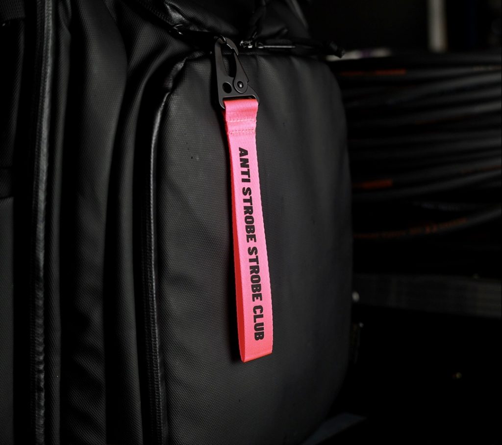 Anti Strobe Club Key Clip Pink