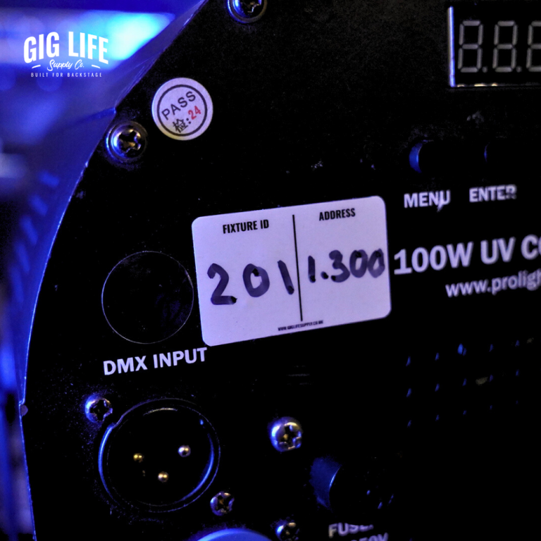 Fixture DMX ID Labels - Small - 35 Pack - Gig Life Supply Co.