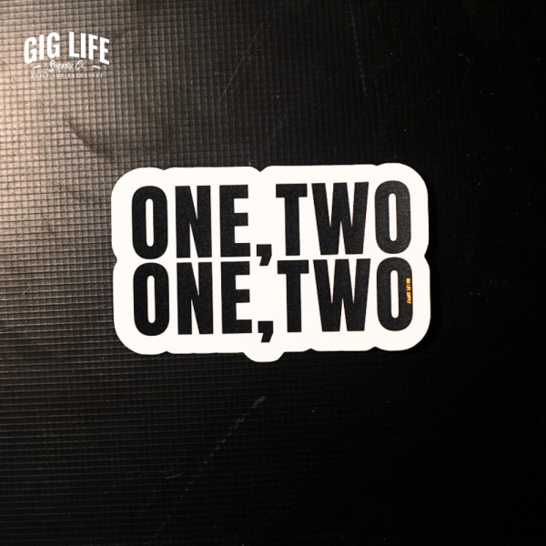 One Two Sound Engineer Sticker - Image 2