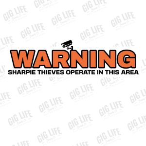 SHARPIE THIEVES STICKER